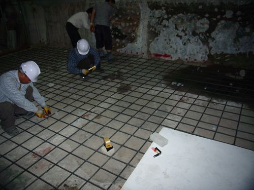 2 바닥 철근작업