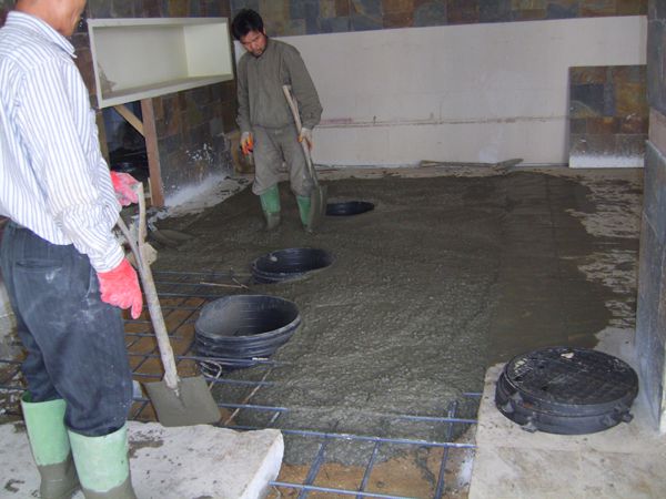 5 레미콘타설중